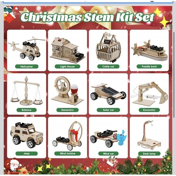 Christmas Advent Calendar 2025 - Boys Age 6-14 Science STEM DIY Kits Toy 24 Days - Picture 2 of 13